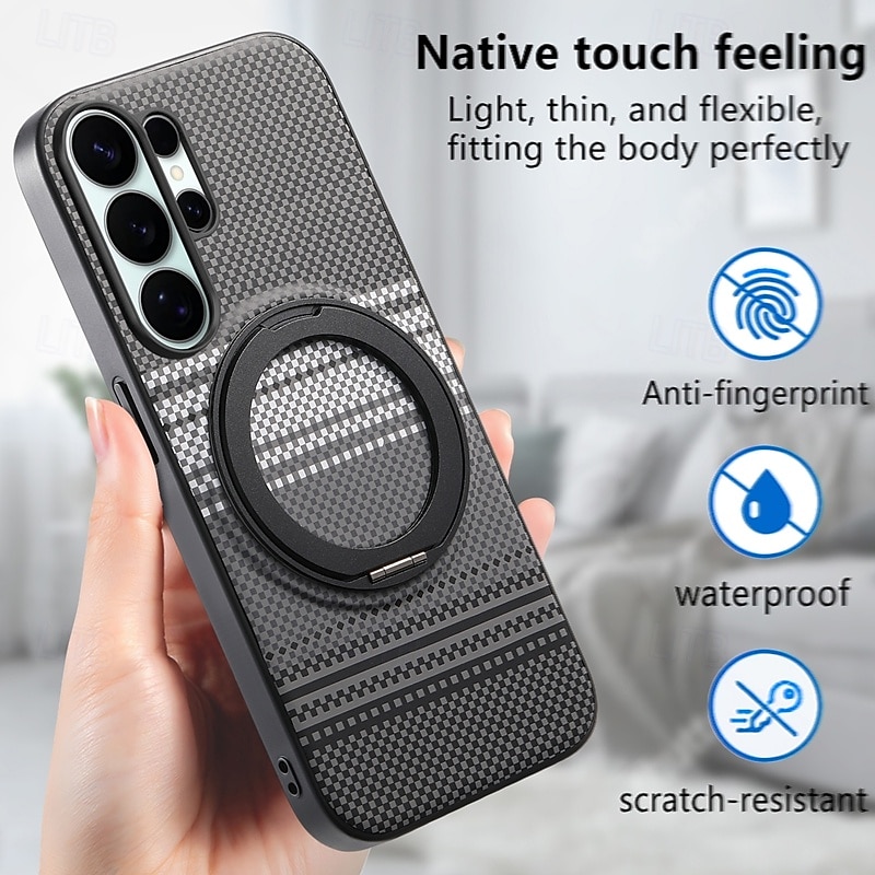 Phone Case For Samsung Galaxy S26 S25 Edge S24 FE S23 Ultra Plus A56 A36 A26 A16 A35 5G A15 Magnetic Adsorption with Stand Holder Shockproof TPU PU Leather 2026 - $16.99 –P10