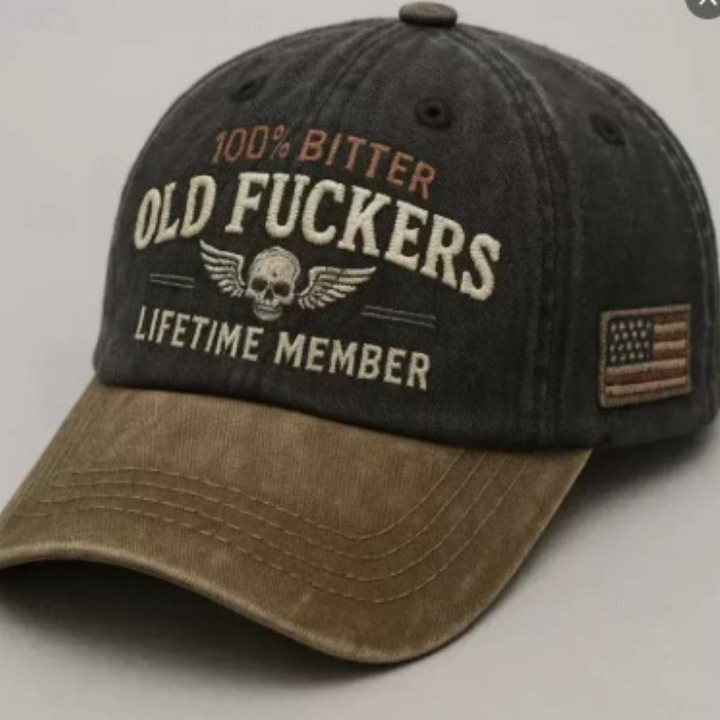 Herr Basebollkeps Blå Brun Bomull Broderad Streetwear Ledigt Dagligen Utomhus Semester Dödskalle Citat och ordspråk Solskydd Solskyddskräm Mateial som andas 2026 - $6.99 –P3