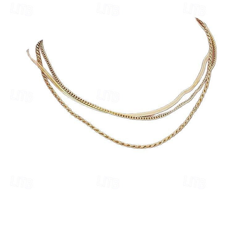 1pç Colar For Mulheres Diário Rua Presente Liga Patchwork de 2026 por $2.49 –P2