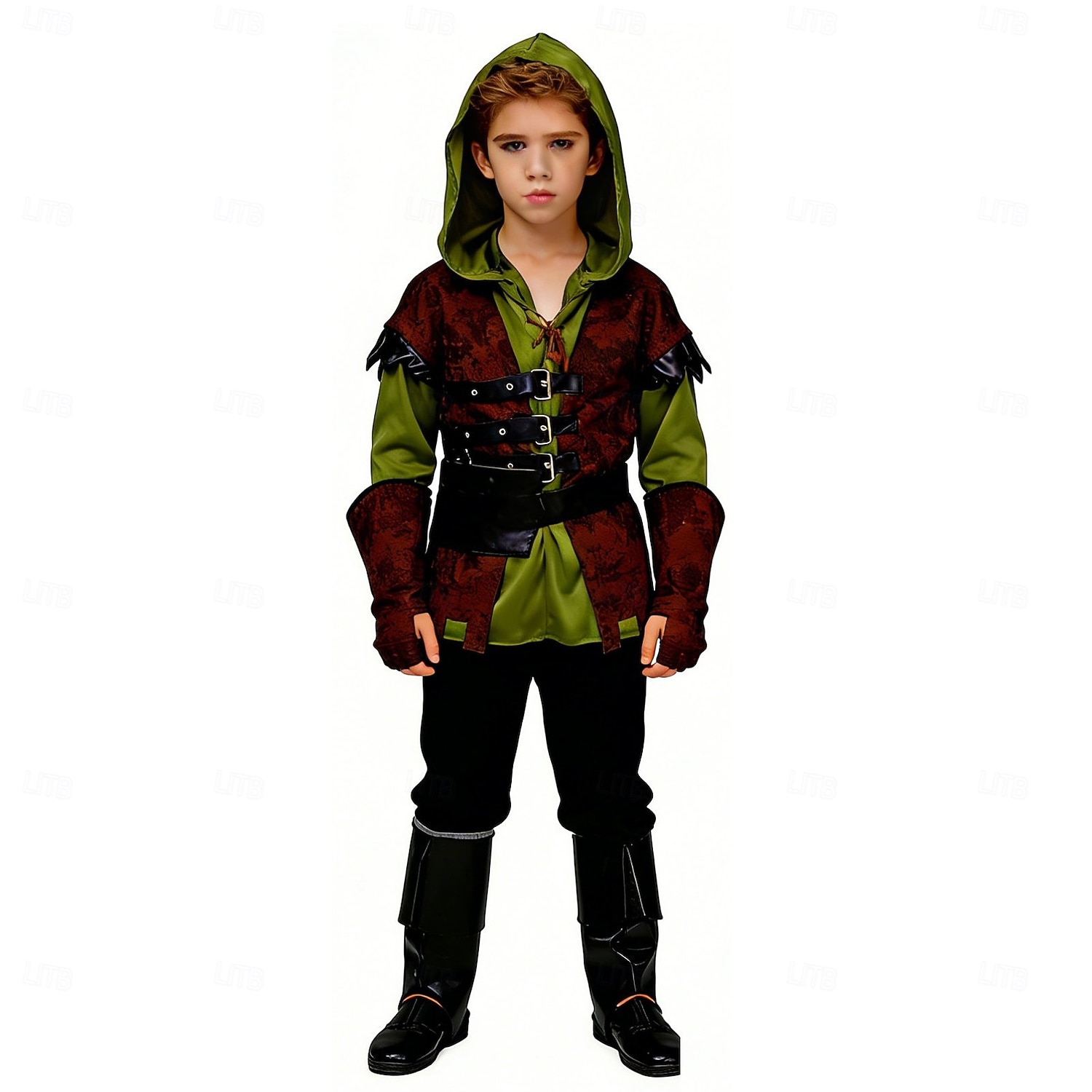 Conjunto Medieval Renascentista chique Calças Cinto Camisa com acessórios Manga Comprida Elfo Ranger Fantasia Para Meninos Fantasia Dia Das Bruxas Carnaval feira renascentista Crianças Camisa Calças de 2026 por $55.99 –P2
