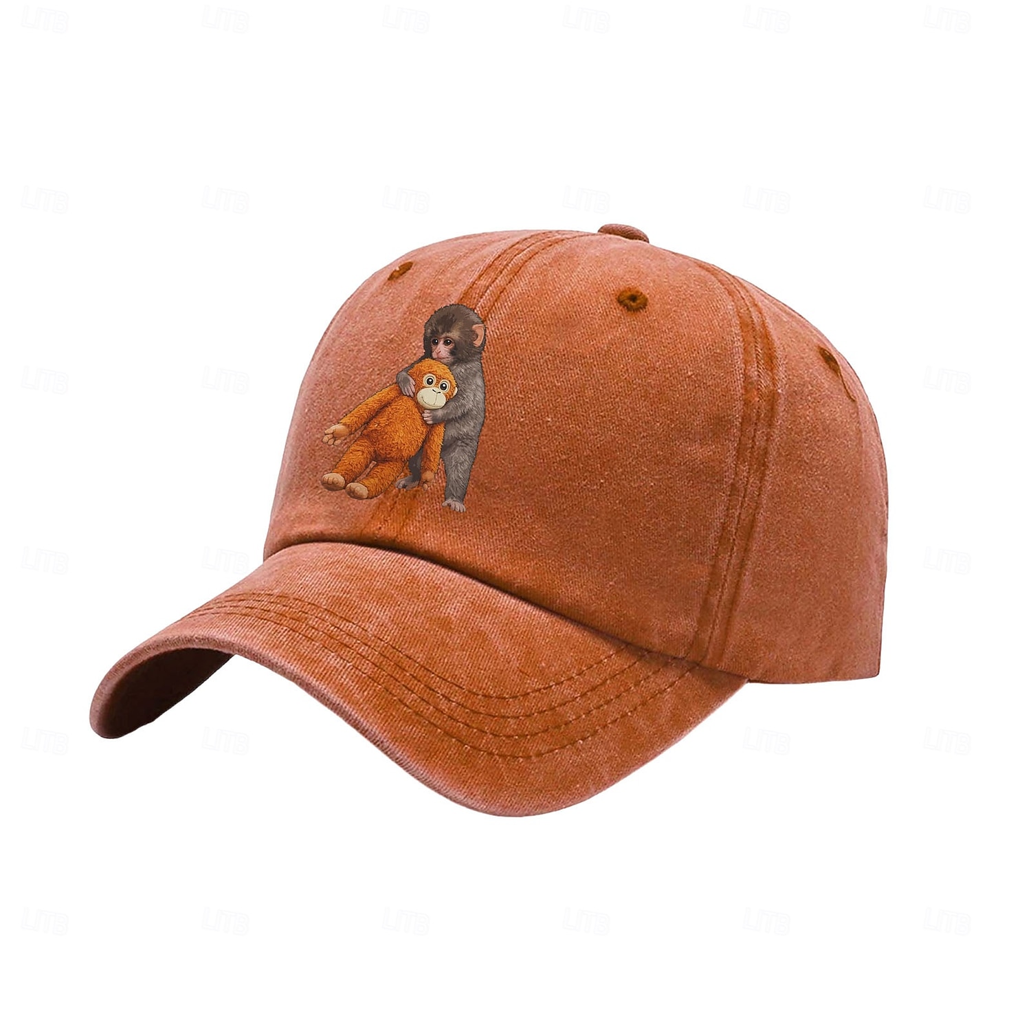 Tým Punch Monkey Meme Baseball Cap vtipná vintage praná bavlněná nastavitelné čepice pro muže a ženy 2026 - $16.99 –P6