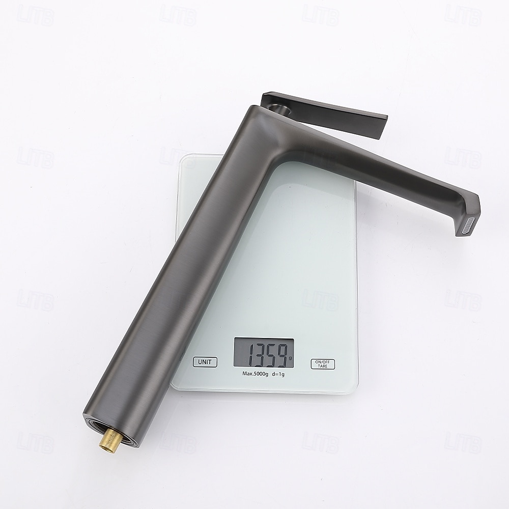 Rubinetto per lavabo da bagno - classico rubinetto da bagno monocomando a foro singolo galvanizzato color grigio gomma del 2026 a $234.79 –P9