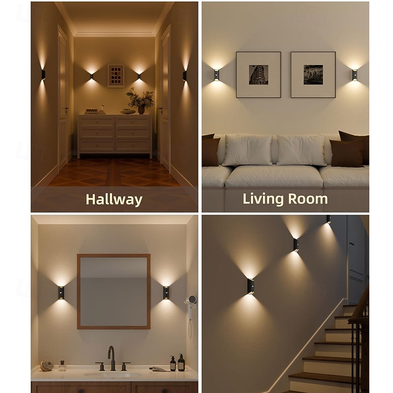 1/2 stuks USB oplaadbare slimme bewegingssensor nachtlamp met afstandsbediening, LED wandlamp voor gang, hal, doorgang, achtergrondverlichting met bewegingssensor, slaapkamerverlichting, 2026 - $28.99 –P11