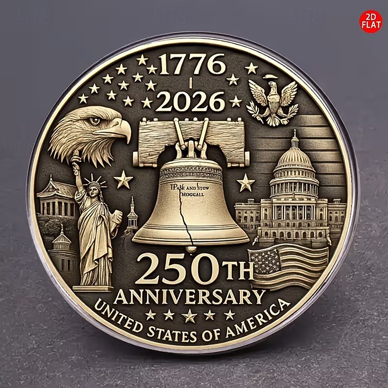 Set di 5 spille commemorative per il 250° anniversario americano, spilla unica e creativa per abbigliamento. &zaini, il regalo perfetto per i festival per valorizzare il tuo stile del 2026 a $15.99 –P2