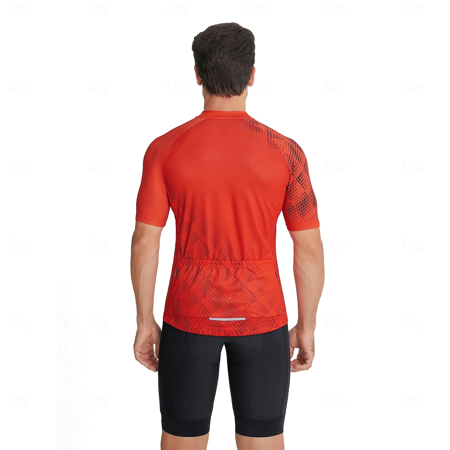 Ανδρικά Πουλόβερ Γεωμετρικό Κοντομάνικο Ποδήλατο Αθλητική μπλούζα με 3 πίσω τσέπες Ύγρανση Αθλητισμός Θαλασσί Λευκό Ρουμπίνι Ρούχα 2026 - $42.99 –P21