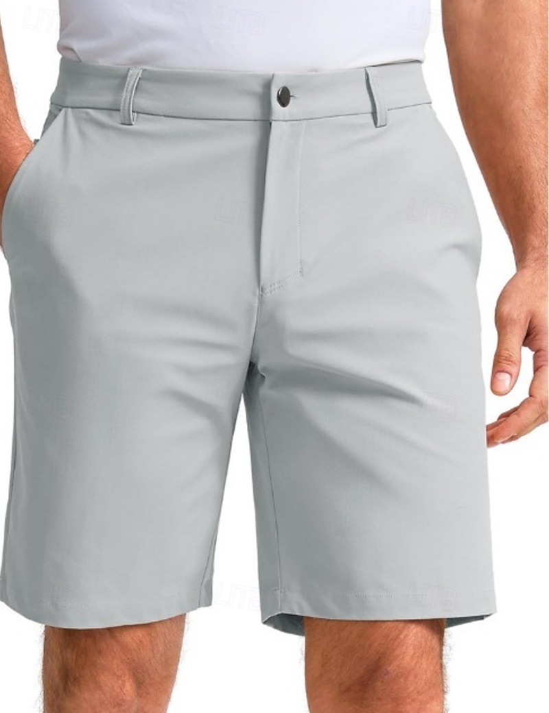 Herren Shorts Schicke Shorts Geschäft Freizeitshorts Tasche Rein Einfach Atmungsaktiv Knielang Lässig Outdoor Arbeit Urlaub Mode Hellgrau Unelastisch 2026 - $25.99 –P2
