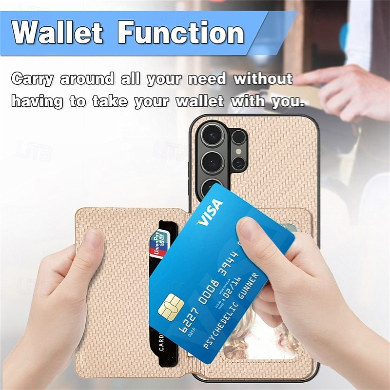 Phone Case For Samsung Galaxy S26 S25 Edge S24 FE S23 S22 Plus  Ultra A56 A36 A26 A16 A06 Back Cover Wallet Case with Stand Holder Shockproof TPU PU Leather 2026 - $14.99 –P1