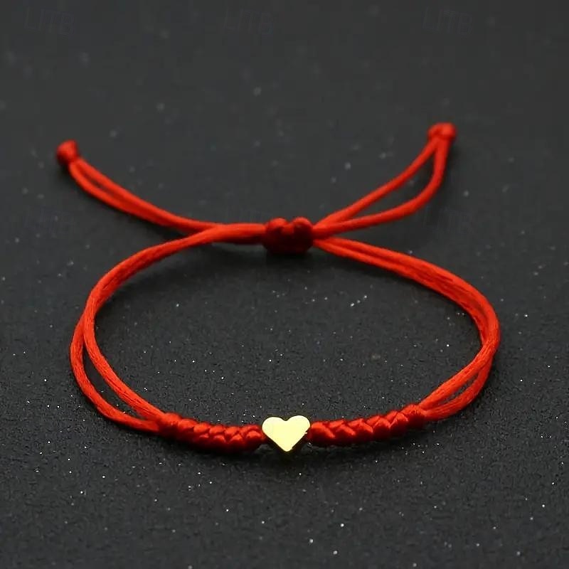 Corda intrecciato Amore Moda Personalizzato Lega Gioielli braccialetto Nero / Giallo / Rosa Per Quotidiano Regalo Ferie del 2026 a $1.49 –P1