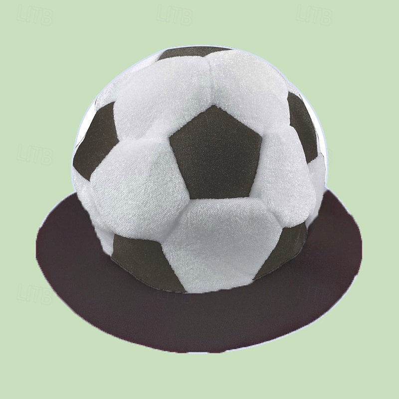 Pluche voetbalmuts voor fans van het WK voetbal, grappige voetbalpet, fanaccessoires voor wedstrijddagen en sportfeestjes, aanmoedigingsrekwisieten voor in het stadion. 2026 - $21.99 –P10