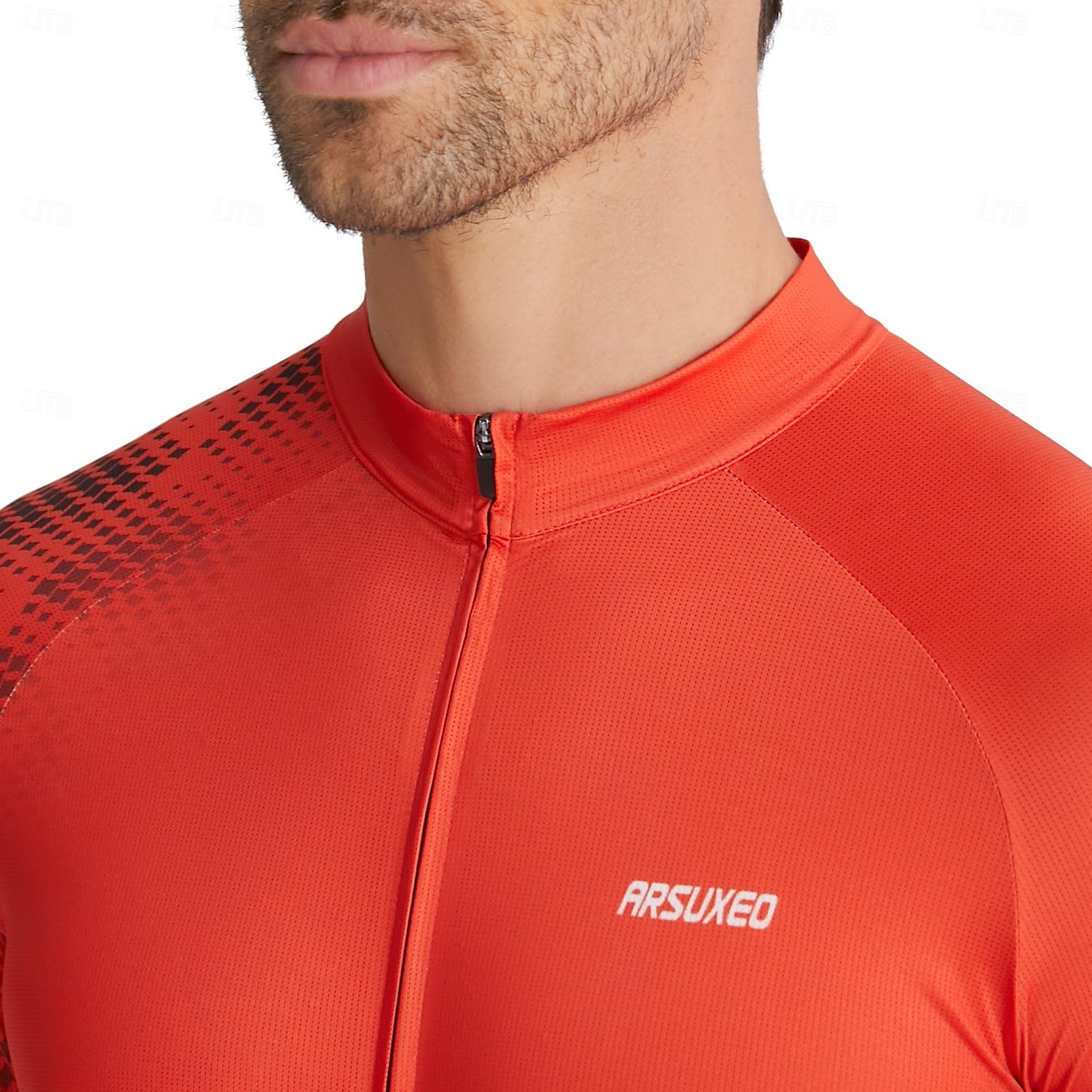 Ανδρικά Πουλόβερ Γεωμετρικό Κοντομάνικο Ποδήλατο Αθλητική μπλούζα με 3 πίσω τσέπες Ύγρανση Αθλητισμός Θαλασσί Λευκό Ρουμπίνι Ρούχα 2026 - $42.99 –P13