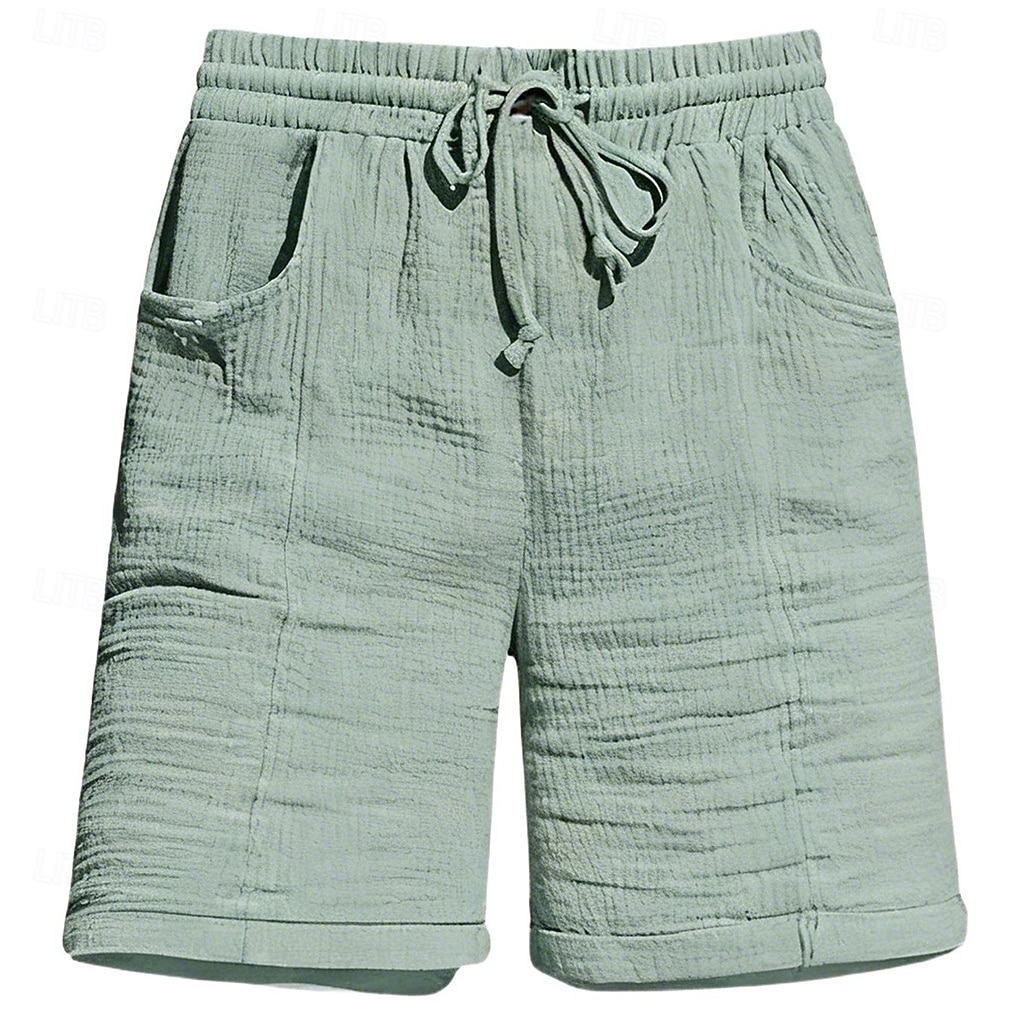 Damen Bermudashorts Shorts Sommershorts Strandshorts Urlaub Mode Alltagstauglich Knielang Hohe Taille Einfarbig Einfach Kordelzug Tasche Elastischer Bund Komfort Weich Atmungsaktiv Mikroelastisch 2026 - $28.99 –P3
