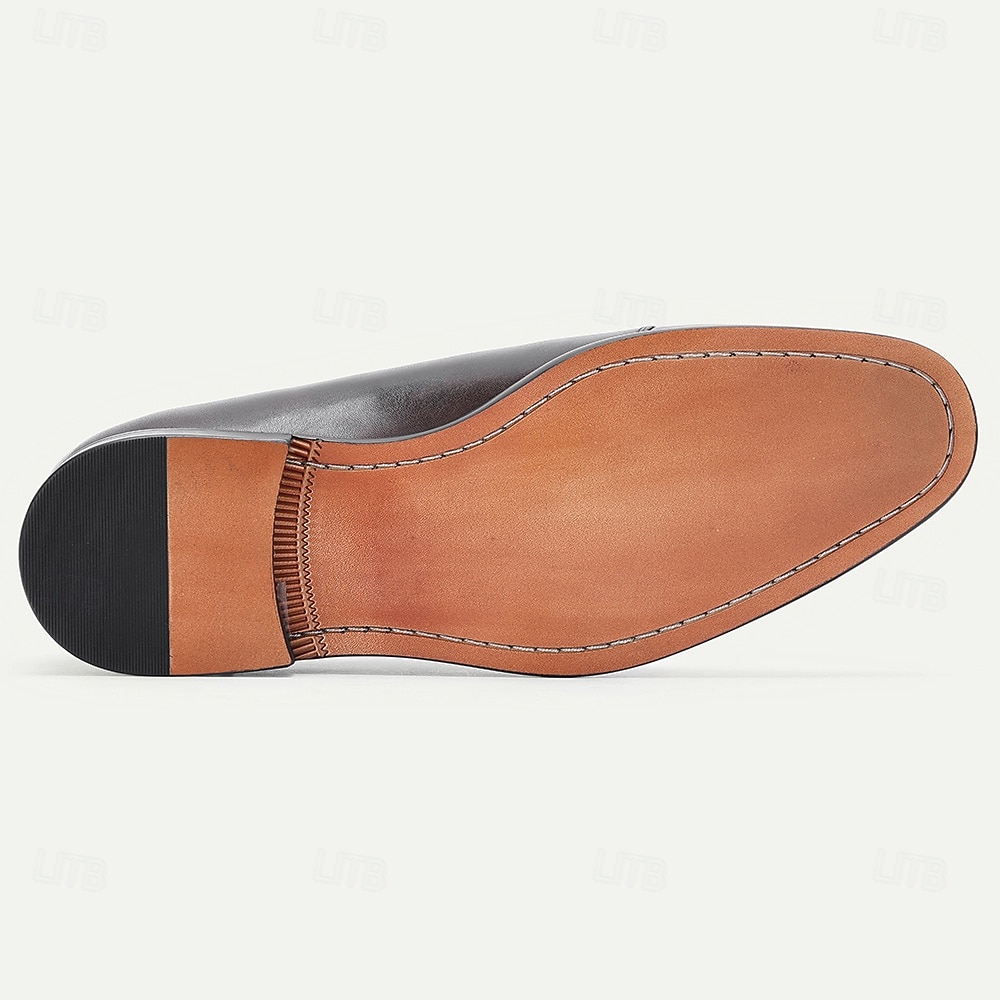 scarpe eleganti da uomo in pelle di prima qualità: vera pelle di vacchetta, stile elegante e moderno, vestibilità comoda per gli uomini, perfette per eventi formali, matrimoni, feste, ufficio e occasioni speciali del 2026 a $109.99 –P8
