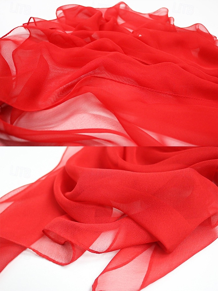 Chiffonschal für Damen, leichtes Polyester, Boho-Stil, mehrfarbig, weich und atmungsaktiv, perfekt für Urlaub, Reisen, Alltag und Freizeitoutfits 2026 - $9.99 –P9