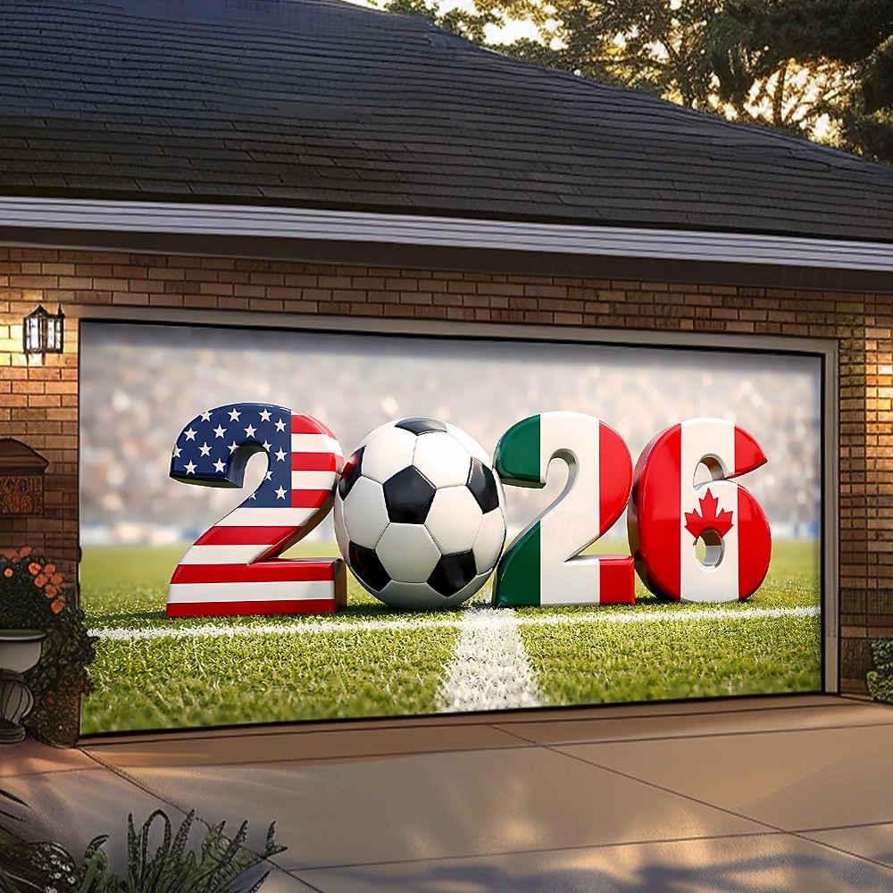 Tapestry Garage Door Cover Large Hanging Backdrop Football Sports 3D Party Outdoor Shooting Backgrounds Front Door Home Decor 2026 - $49.99 –P4
