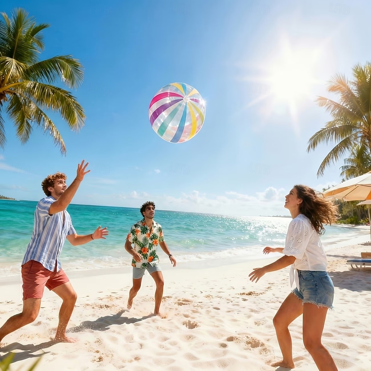 2PCS Polka Dot Beach Balls Inflatable PVC Water Play Balls with Colorful Stripes for Outdoor Pool, Swimming Pool, Beach Party Decoration and Outdoor Activities 2026 - $16.99 –P8