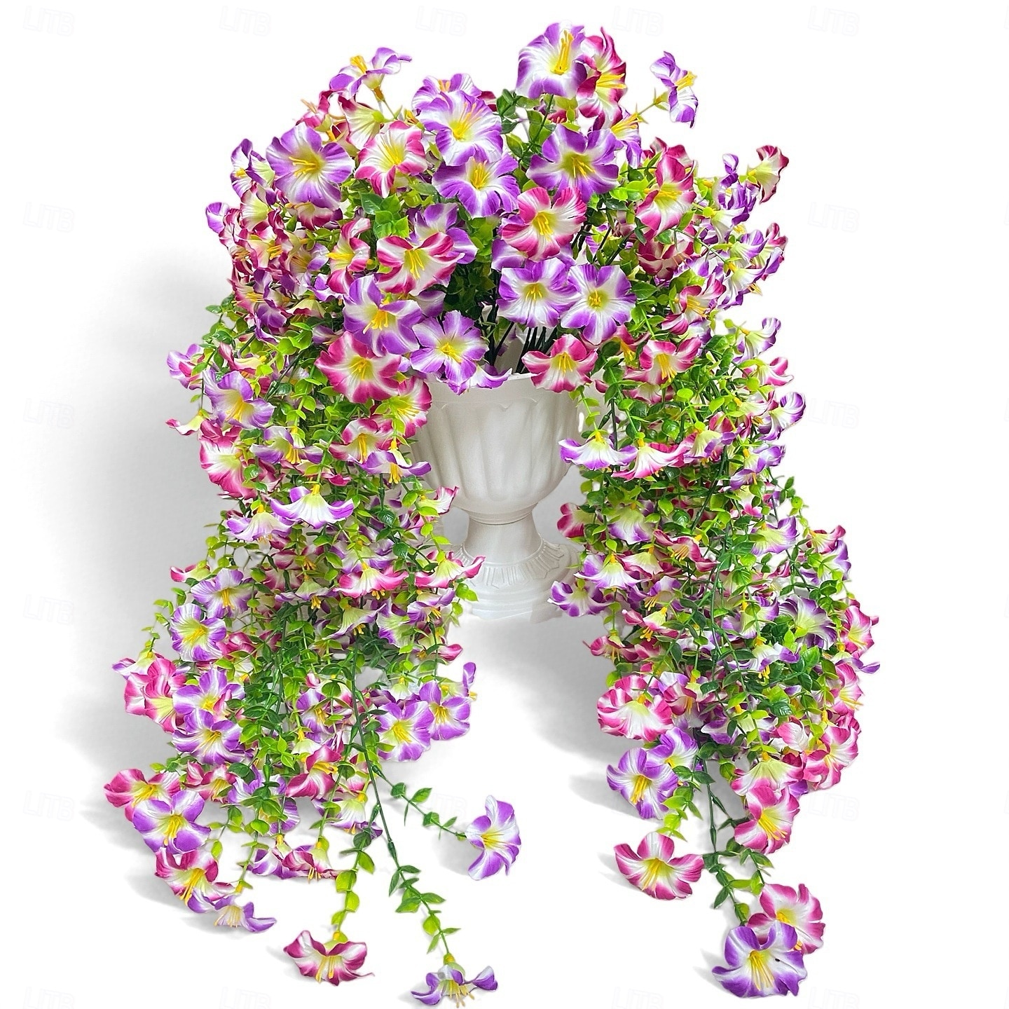 4pcs Artificial Morning Glory Vine Garland for Wedding, Home, & Outdoor Decor, Realistic Flower Hanging Vines for Garden, Patio, Wall, and Courtyard, Durable Faux Floral Décor for Wedding Decoration 2026 - $22.99 –P1