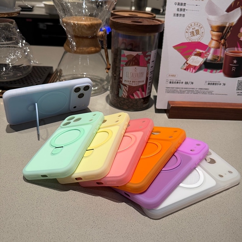 τηλέφωνο tok Για iPhone 17 Pro Max 16 Pro Max 15 Pro Max Πίσω Κάλυμμα με βάση στήριξης Ανθεκτική σε πτώσεις ABS + PC 2026 - $14.99 –P5