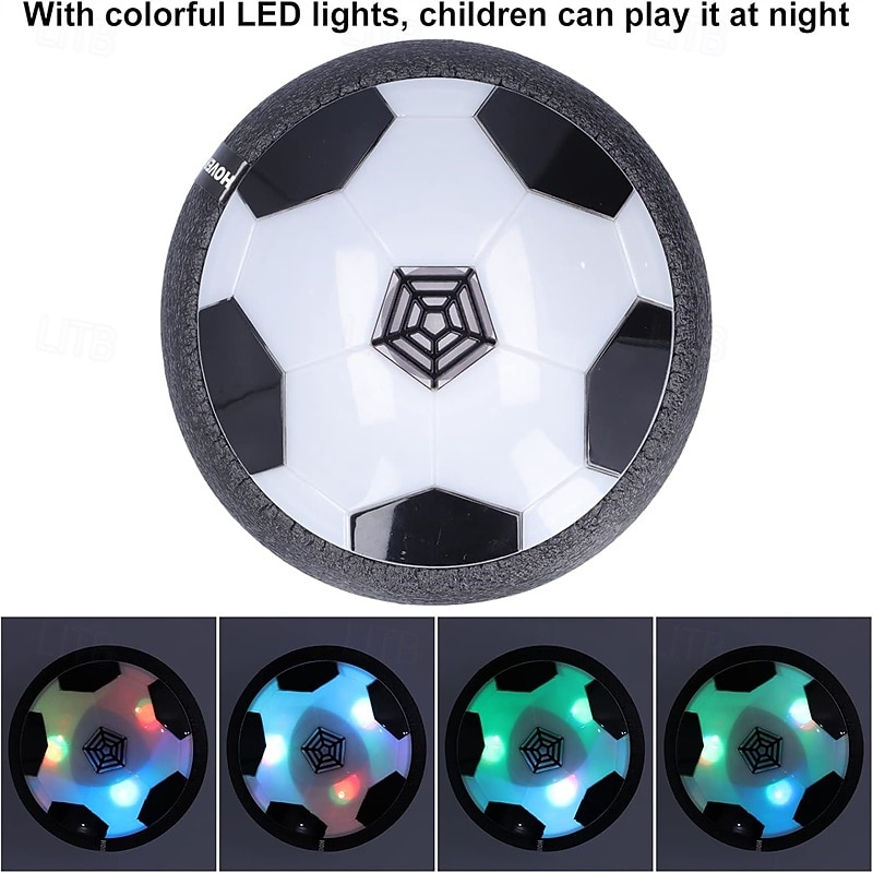 Schwebefußball für Kinder, luftbetriebenes, schwebendes Indoor-Fußballspielzeug mit LED-Beleuchtung, weicher Schaumstoffstoßdämpfer zum Schutz von Möbeln, Sportgeschenk für Jungen, Mädchen und 2026 - $29.99 –P4
