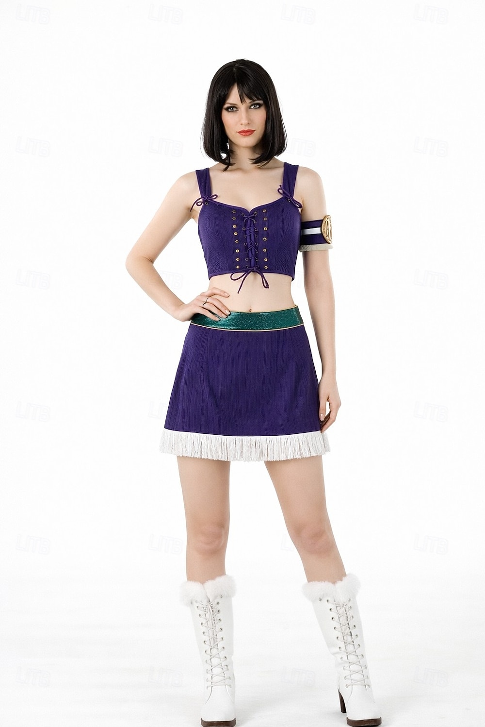 Disfraz de pirata con sombrero de paja de aventurero marino y sombrero de vaquero, disfraz de cosplay de anime de alta calidad para mujeres adultas, ideal para Halloween, carnaval y exposiciones de 2026 - $210.39 –P11