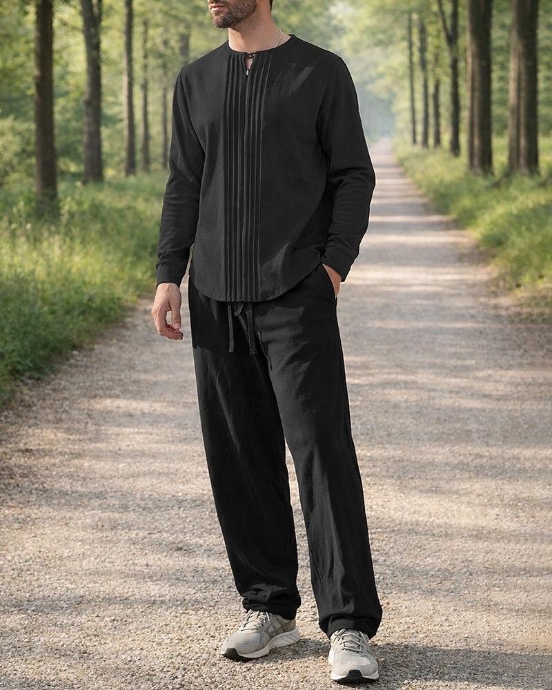 Per uomo Tuta da Ginnastica Tuta da Jogging Tute da allenamento Coulisse 2 Pezzi Tinta unita Set di Abbigliamento Sportivo Estate Primavera Nero con Bianco Cáqui Escuro Allenamento in Palestra del 2026 a $44.99 –P11