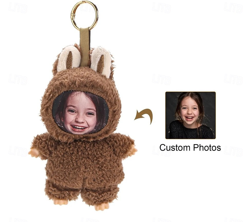Porte-clés en peluche personnalisé avec visage amusant, porte-clés lapin de Pâques photo personnalisé, cadeau avec oreilles de lapin, breloque souple pour sac à dos, cadeau pour enfants, petite amie, demoiselles d'honneur de 2026 ? $36.99 –P3