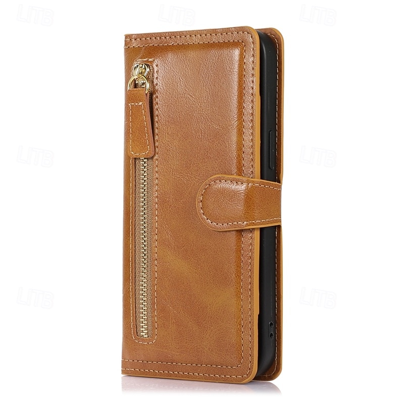 telefono Custodia Per Samsung Galaxy S26 S26 Plus S26 Ultra Custodia Portafoglio Cerniera Protezione Completa Cavalletto Retrò Pelle PU del 2026 a $20.99 –P30