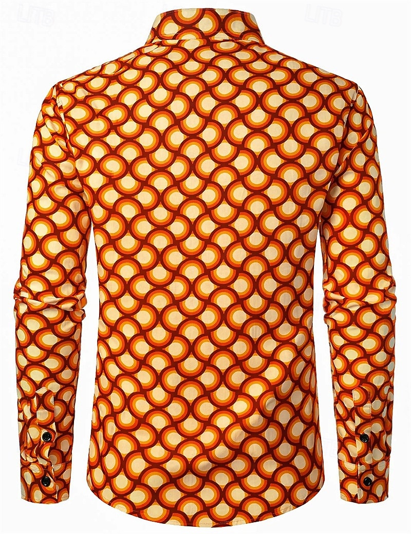 Retrò Vintage Anni '70 Camicia Disco Geometrico Psichedelico Costume Per uomo Halloween Carnevale Festival Musicale Parata dell'Orgoglio Mese dell'orgoglio Adulti Camicia del 2026 a $27.99 –P6