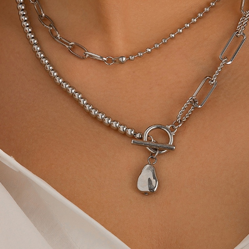 1 buc Lănțișor For Pentru femei Perle Zilnic Stradă Cadou Aliaj Peteci Inimă 2026 - $3.49 –P3