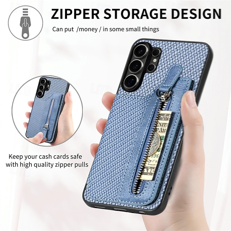 Phone Case For Samsung Galaxy S26 S25 Edge S24 FE S23 S22 Plus  Ultra A56 A36 A26 A16 A06 Wallet Case with Stand Holder Shockproof TPU PU Leather 2026 - $14.99 –P6