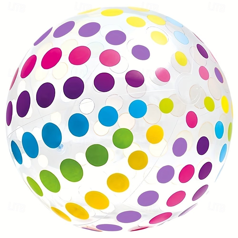 2PCS Polka Dot Beach Balls Inflatable PVC Water Play Balls with Colorful Stripes for Outdoor Pool, Swimming Pool, Beach Party Decoration and Outdoor Activities 2026 - $16.99 –P5