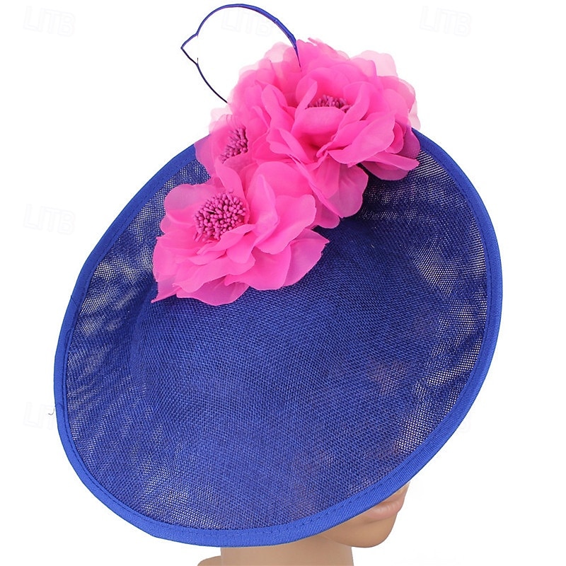 Fascinators Tejido Boda Cumpleaños Elegante Retro Con Flor Tul Celada Sombreros 2026 - $28.99 –P2