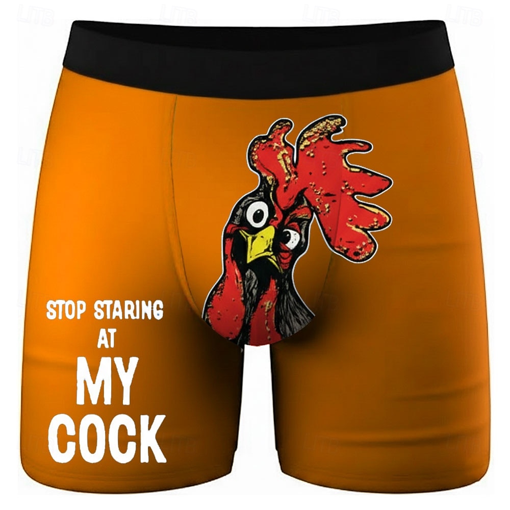 Per uomo Gallo Pulcino Gergo divertente Boxer elasticizzati Costume nuoto a pantaloncino Pantaloncini da bagno boxer Divertente Casuale Casa Vacanza al Mare Fascia Elastica Traspirante Biancheria del 2026 a $16.99 –P3