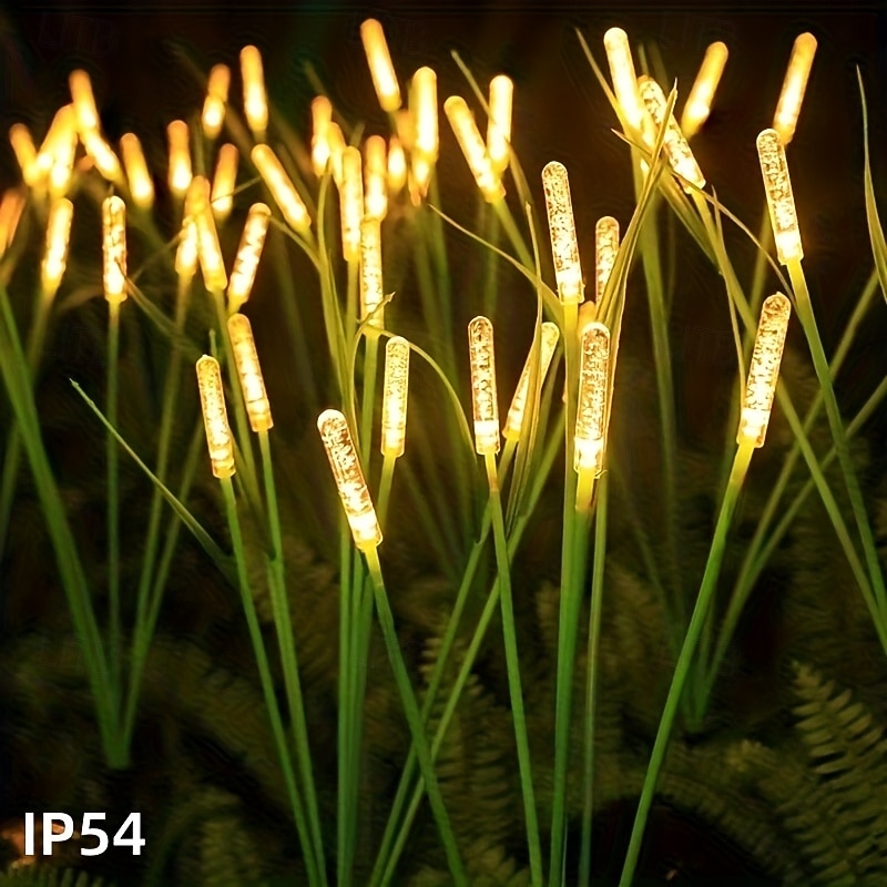 2 Pcs Outdoor Solar 10-Head Reed Bubble Stake Lights, Waterproof, Swaying LED Lamps for Garden, Yard, Lawn, Pathway, Villa, Party, Birthday, Holiday, Landscape Lighting 2026 - $23.99 –P2