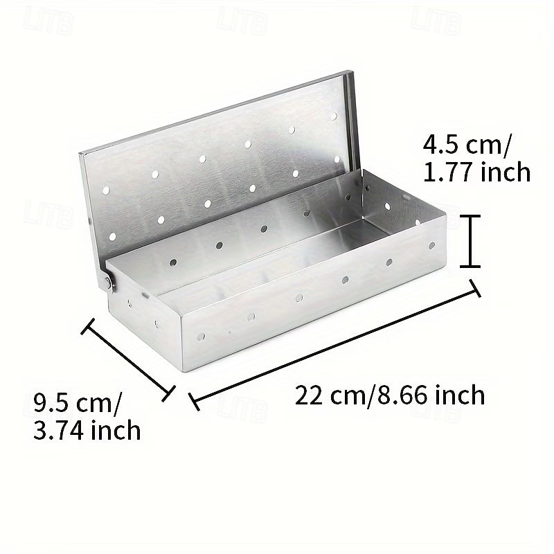 Stainless Steel Wood Chip Smoker Box for Grilling Additions, Suitable for Adding a Smoky Flavor to Gas Or Charcoal Grills, The Best Grilling Accessory for Charcoal And Gas Barbecue Grills 2026 - $15.99 –P6