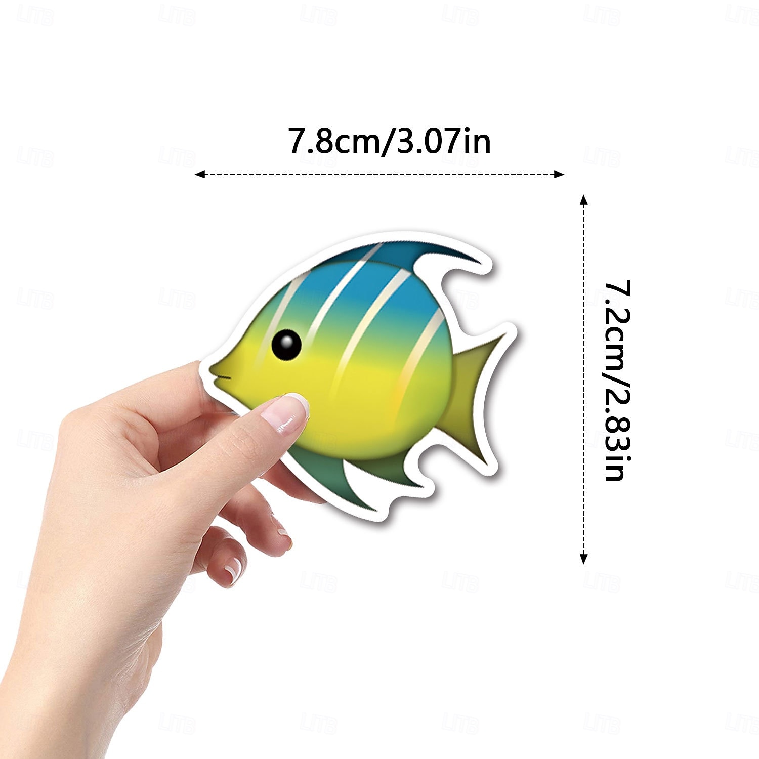 110 adesivi di pesci per adulti e bambini, adesivi in vinile impermeabili di animali marini oceanici per laptop, borraccia, telefono, Kindle, diario, album di ritagli, skateboard, bagagli, senza del 2026 a $10.49 –P3