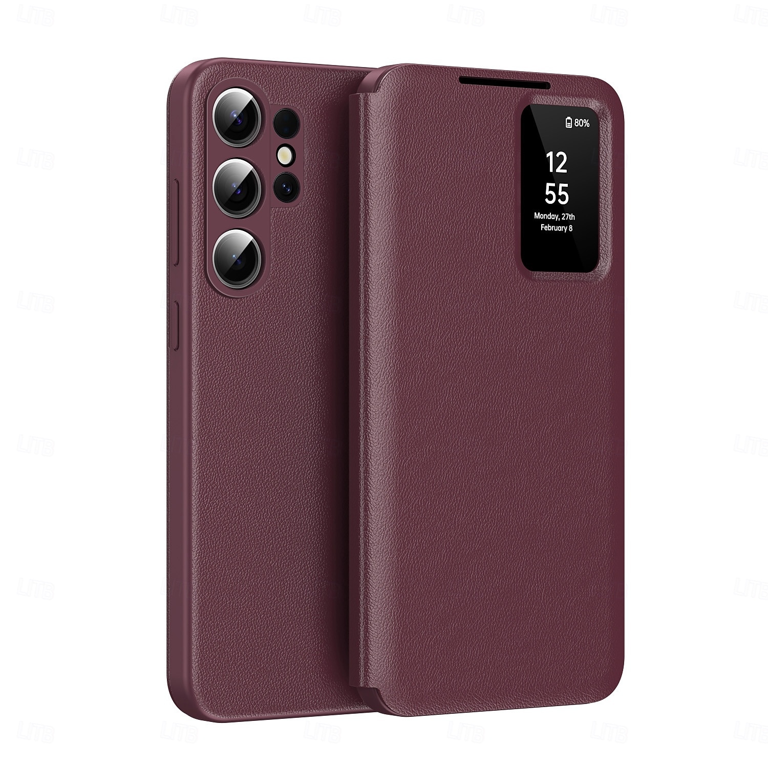 Phone Case For Samsung Galaxy S26 S26 Plus S26 Ultra Wallet Case Clear View Window Camera Lens Protector Ultra Thin Retro PU Leather 2026 - $25.99 –P13