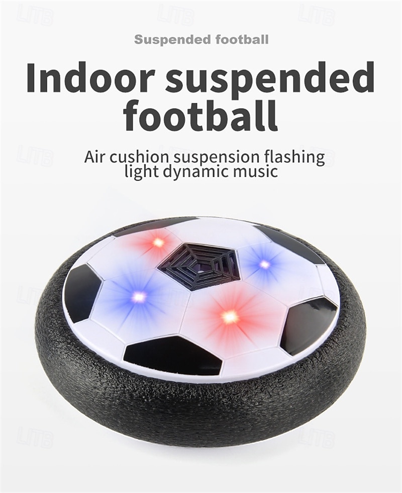 Schwebefußball für Kinder, luftbetriebenes, schwebendes Indoor-Fußballspielzeug mit LED-Beleuchtung, weicher Schaumstoffstoßdämpfer zum Schutz von Möbeln, Sportgeschenk für Jungen, Mädchen und 2026 - $29.99 –P1