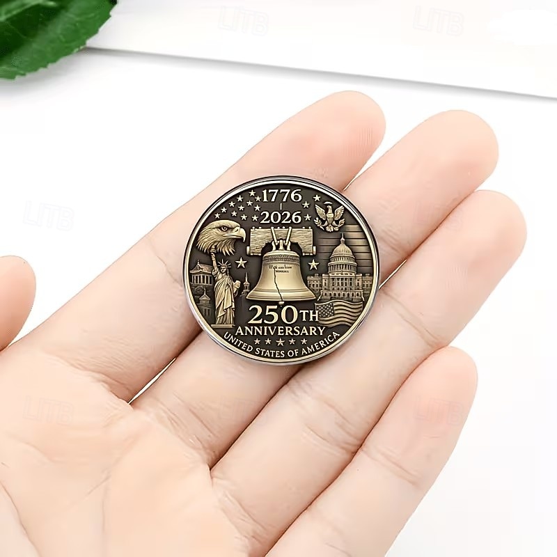 Set di 5 spille commemorative per il 250° anniversario americano, spilla unica e creativa per abbigliamento. &zaini, il regalo perfetto per i festival per valorizzare il tuo stile del 2026 a $15.99 –P6