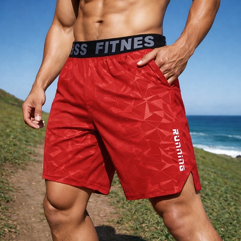 Ανδρικά Pantaloni Scurți de Alergat Αθλητικά σορτς Σορτς γυμναστικής Τσέπες Κοντά Παντελονάκια Καθημερινά ΕΞΩΤΕΡΙΚΟΥ ΧΩΡΟΥ Διακοπές Καλοκαίρι Ελαφρύ Αναπνέει Γυμναστήριο προπόνηση Περπάτημα Τζόγκινγκ 2026 - $6.49 –P5