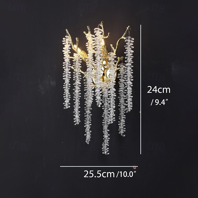 απλίκα τοίχου led κρυστάλλινο ρυθμιζόμενο 25/40cm g9 μινιμαλιστικό φωτιστικό τοίχου φωτιστικό εσωτερικού χώρου για κρεβατοκάμαρα σαλονιού 110-240v 2026 - $235.89 –P8