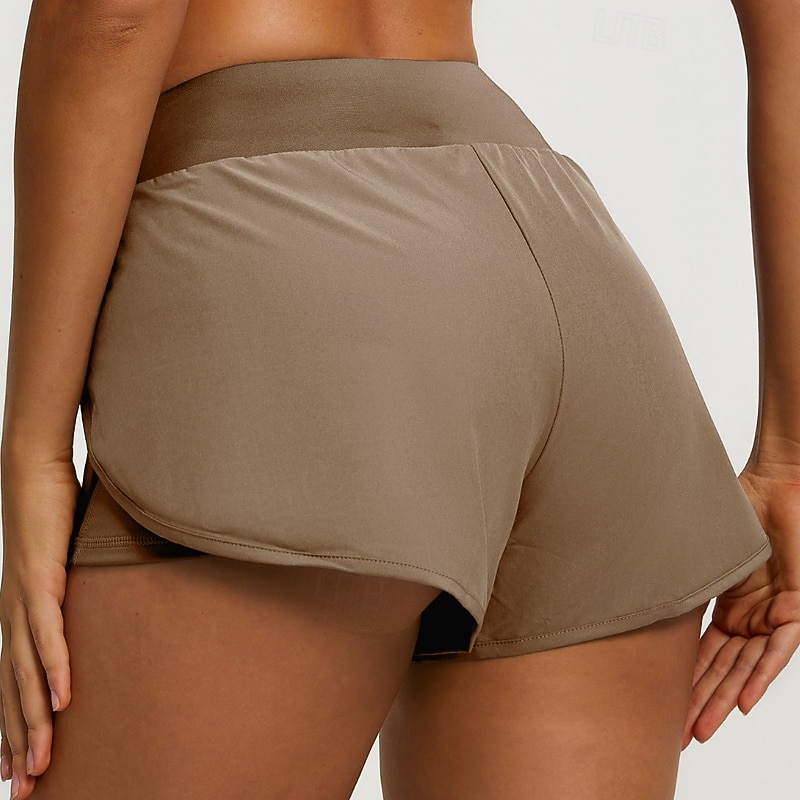 Mujer Bermudas Chinos Pantalón corto Ropa de calle Casual Corto Media cintura Color sólido Cintura elástica Confortable Transpirable Elástico Diario Exterior Gimnasia Violeta Azul marinero Gris 2026 - $14.99 –P2