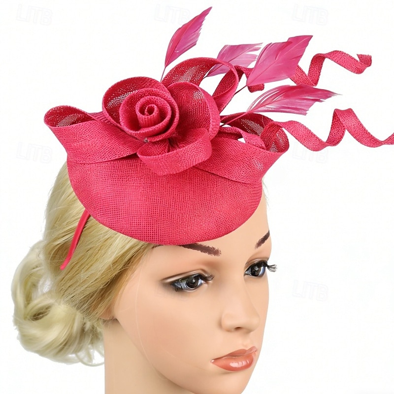 Fascinators Flax Wedding Birthday Vintage Cute With Tulle Headpiece Headwear 2026 - $22.99 –P2