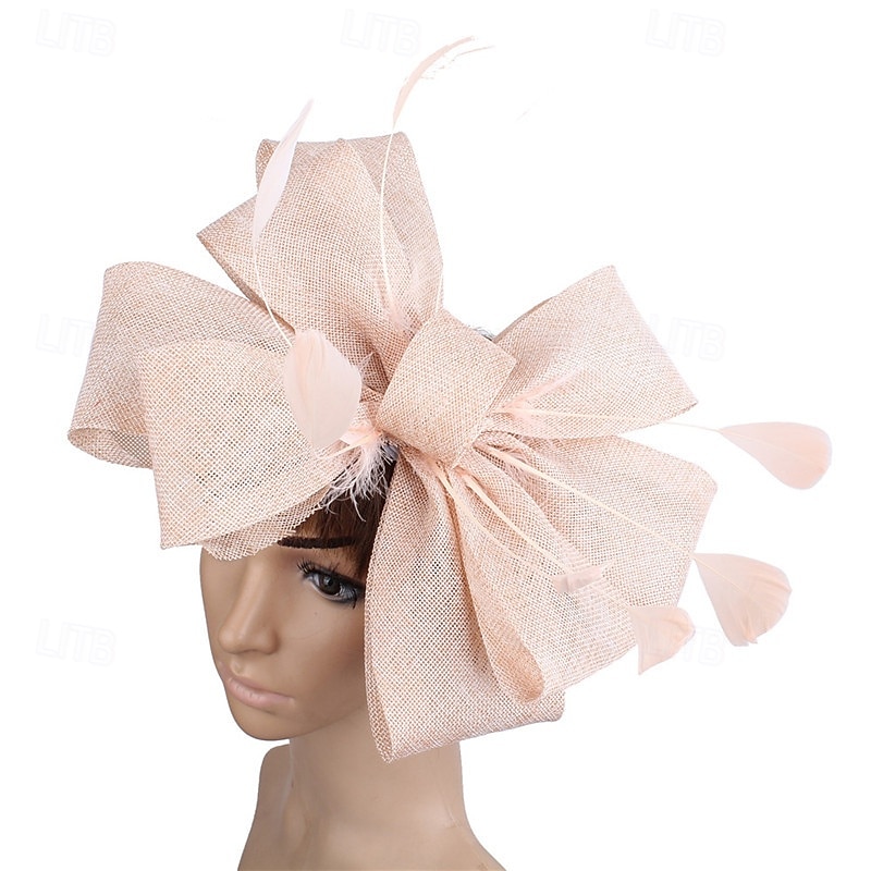 Fascinators Fabric Wedding Birthday Elegant Vintage Cute With Feather Bowknot Headpiece Headwear 2026 - $17.49 –P5