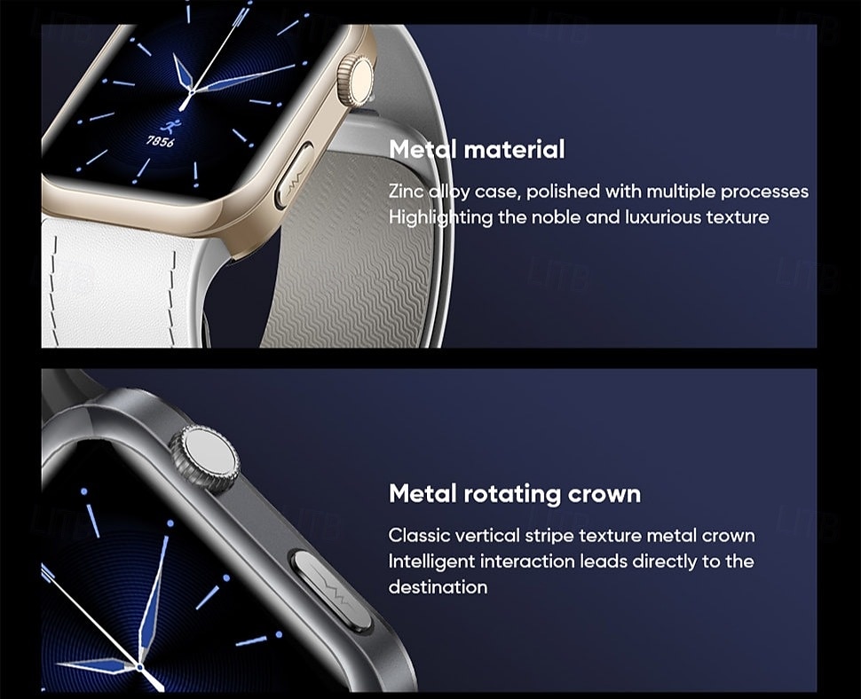 iMosi MT115 Orologio intelligente 1.96 pollice Orologio da Corsa Fitness Smartwatch Bluetooth Contapassi Promemoria chiamata Localizzatore di attività Compatibile con Android iOS Da donna Chiamate in del 2026 a $165.99 –P10