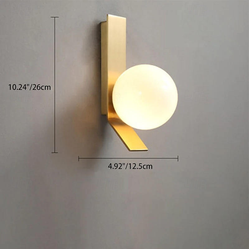 moderni led-seinävalaisin lasipallo kultainen sisävalaisin seinävalaisin käytävä käytävä sali makuuhuone keittiö pyöreä koristevalot, huone 2026 - $141.79 –P6