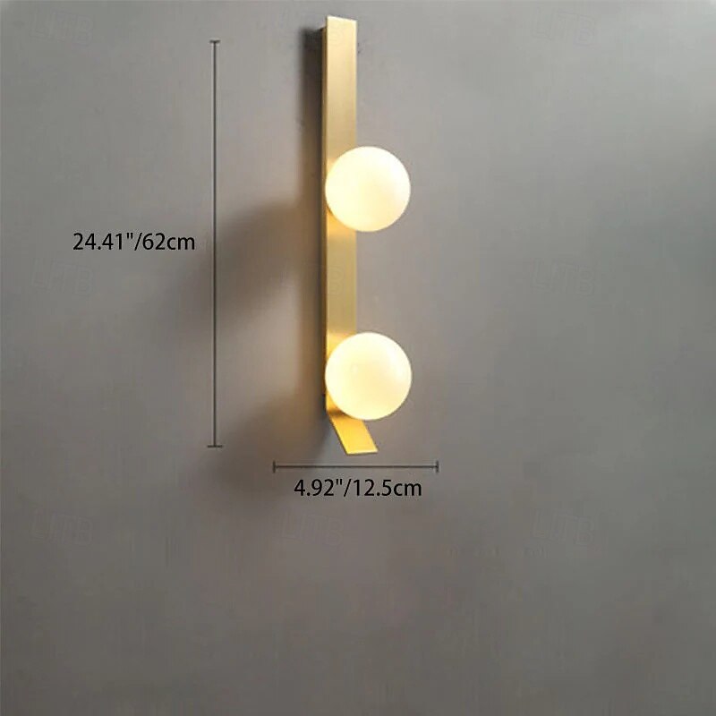 moderni led-seinävalaisin lasipallo kultainen sisävalaisin seinävalaisin käytävä käytävä sali makuuhuone keittiö pyöreä koristevalot, huone 2026 - $141.79 –P7