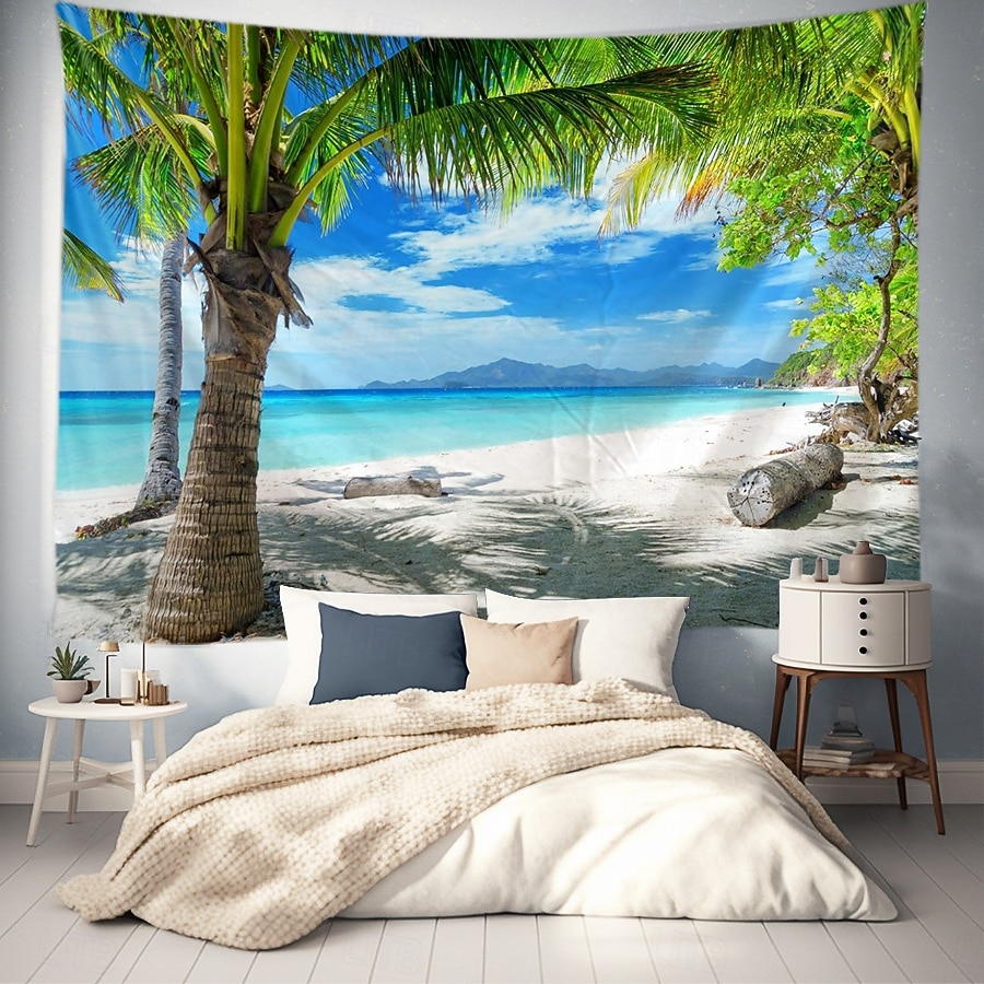 Lush Green Forest Stream Nature Landscape Wall Tapestry Sunbeams Woodland River Mossy Rocks Wall Hanging Home Decor Living Room Bedroom Office Backdrop Art Mural 2026 - $19.99 –P6