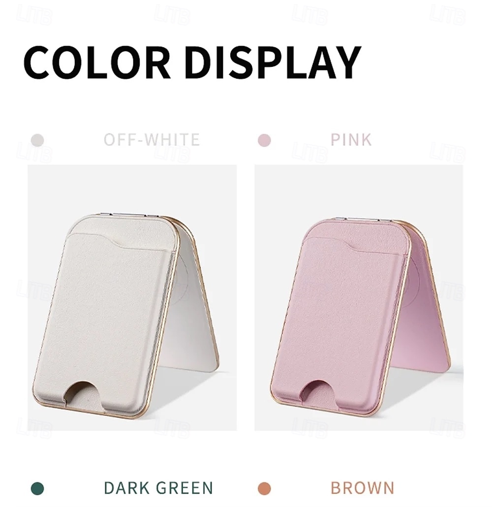 2-in-1 magnetischer MagSafe-Wallet-Ständer, magnetisches Leder-Kartenetui für iPhone 17, 16, 15 Pro Max Serie mit verstellbarer Halterung 2026 - $22.99 –P15