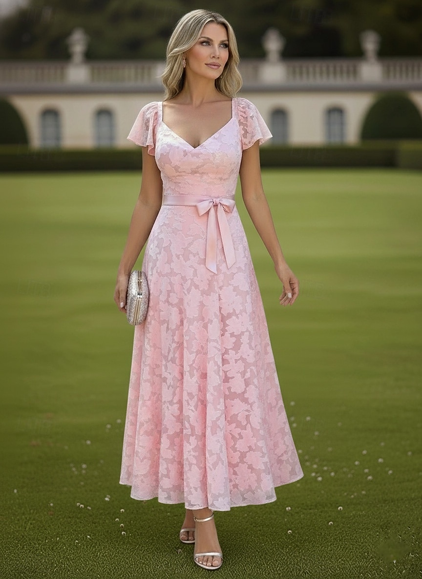 pastel cocktail dress for wedding Mac Duggal 9212