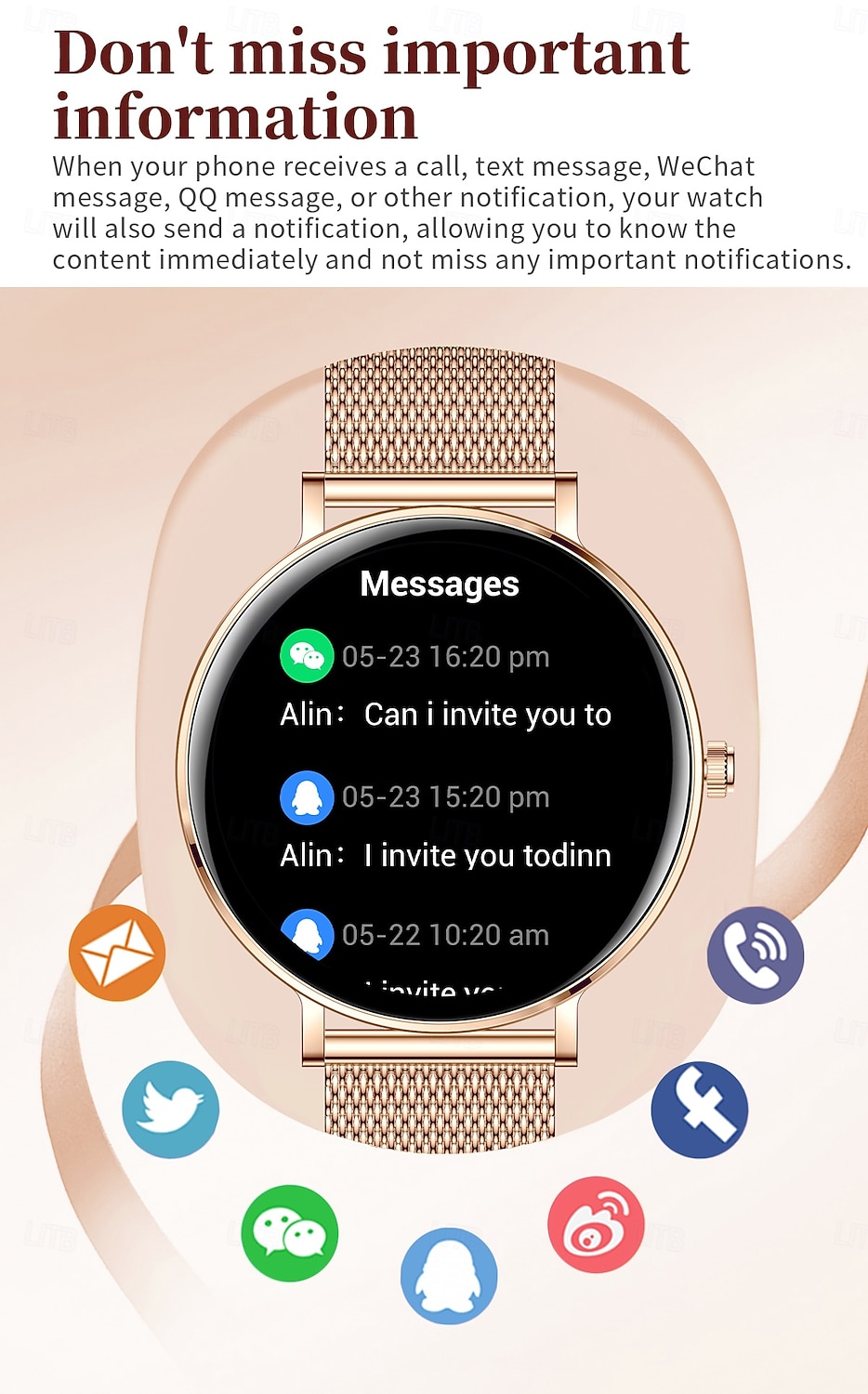 Relógio inteligente exclusivo Goddess com tela redonda AMOLED HD de 1,32 polegadas, ultrafino e leve de 7,5 mm, a melhor opção de presente para namorada, monitoramento de frequência cardíaca e de 2026 por $77.99 –P10